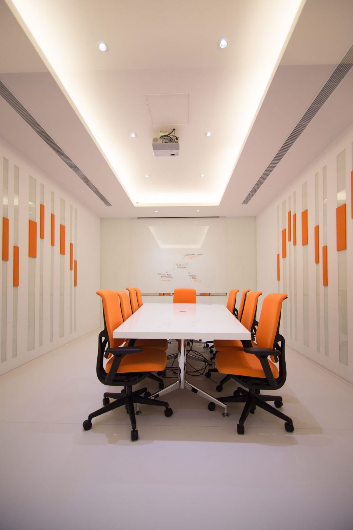 Collaborative Boardroom featuring Ergonomic High-Back Mesh Chairs #10